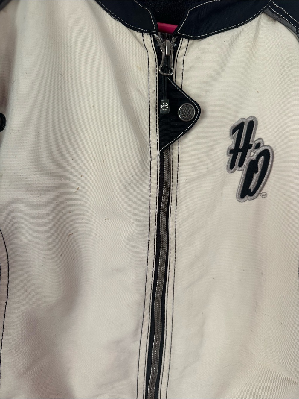 Harley-Davidson Black and White Women’s Motorcycle Jacket - Picture 4 of 4
